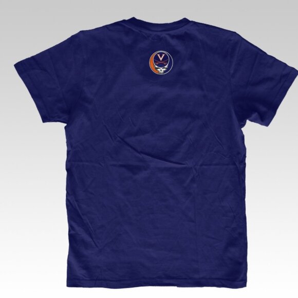 Grateful Dead University of Virginia UVA Cavaliers Wahoo's t-shirt Navy - Picture 2 of 3